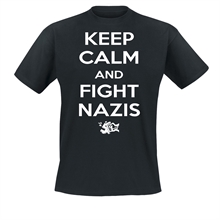 Keep Calm and fight Nazis - T-Shirt