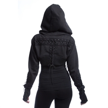 Chemical Black - Ebony, Bolero Kapuzenjacke