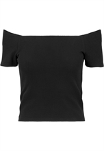 Urban Classics - Off Shoulder Rib Tee, Girl-Shirt