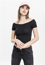 Urban Classics - Off Shoulder Rib Tee, Girl-Shirt