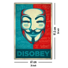 V For Vendetta - Maske Disobey, Poster