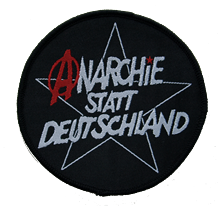 Anarchie statt Deutschland - Aufnäher