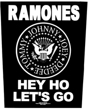 Ramones -  Hey Ho Lets Go, Rückenaufnäher
