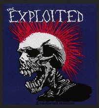 Exploited - Multicolour Mohican Skull, Aufnher