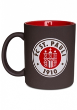 St. Pauli - Logo braun-rot, Kaffeebecher