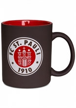 St. Pauli - Logo braun-rot, Kaffeebecher