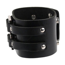 Lederarmband mit Metallschnalle