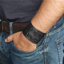 Lederarmband geflochten