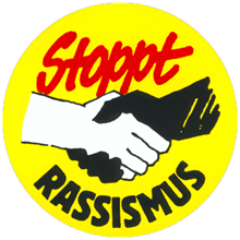 Stoppt Rassismus - Button