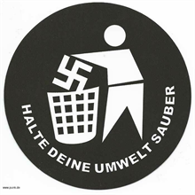 Halt deine Umwelt sauber - Button