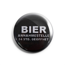 Bier Annahmestelle - Button