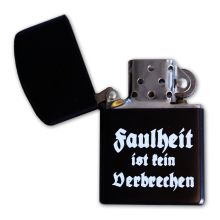 Faulheit ist kein Verbrechen - Sturmfeuerzeug
