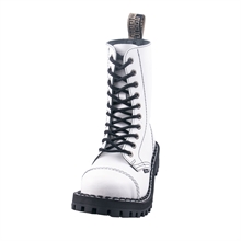 Steel - Full White, 10-Loch Boots