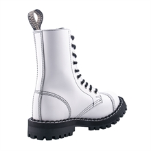 Steel - Full White, 10-Loch Boots